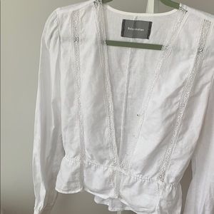 Reformation Odette linen top